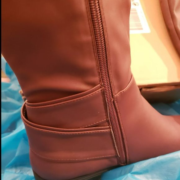 Comfortview Women's Wine Burgundy Wide Calf Boot 8.5 WW NIB ISLA - Picture 3 of 8